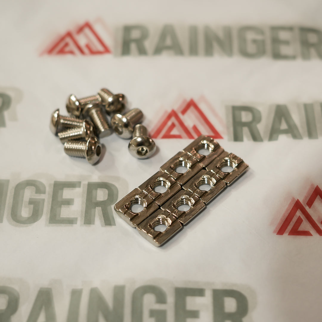 Rainger Accessory Hardware Kit M8x14 – Revo X – 8PCE 4-6MM Thick Bolt Ons – hardshell roof top tent