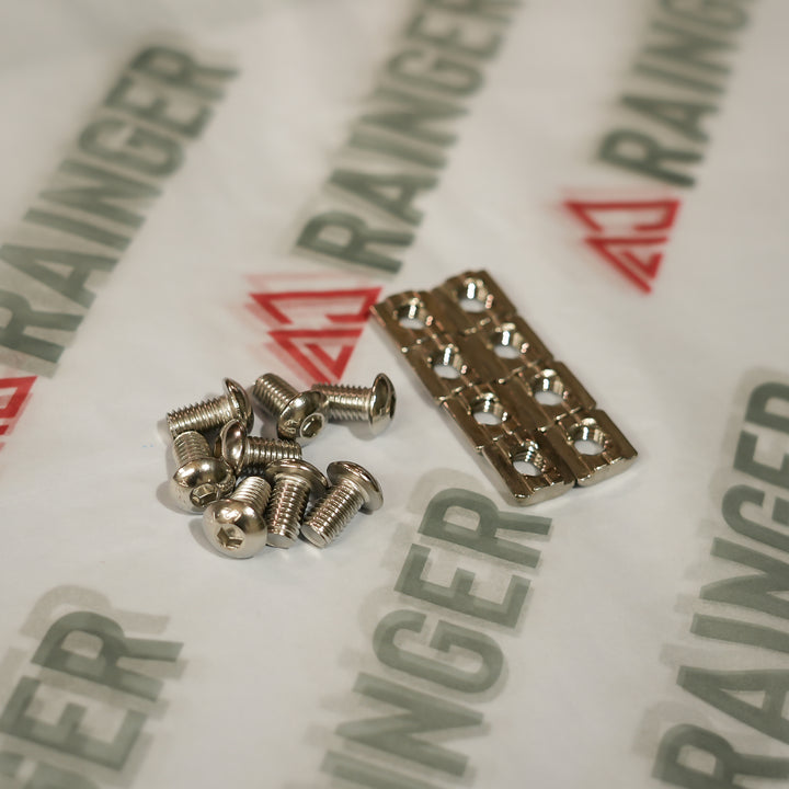 Rainger Accessory Hardware Kit M8x14 – Revo X – 8PCE 4-6MM Thick Bolt Ons side profile view