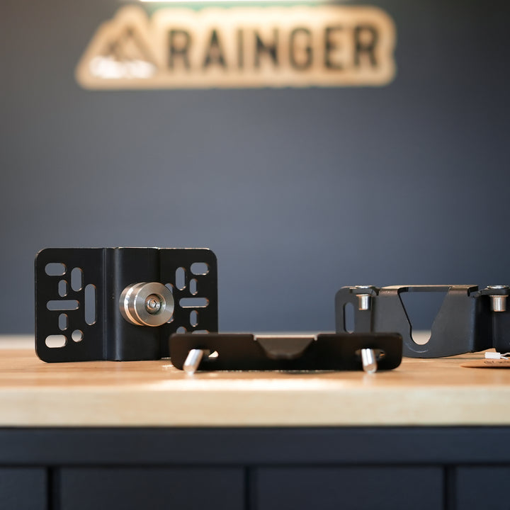 Rainger Quick Release – Multi Use – Universal Roof Top Tent Brackets – Suits Shower Tent and More detail view