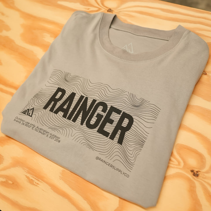 Rainger Topo Box Tee | Heavyweight 240GSM Cotton outdoor shirt
