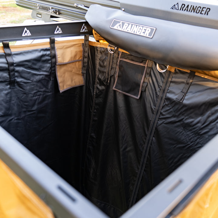 Rainger Duo Shower Ensuite Tent – Freestanding With Roof detail view