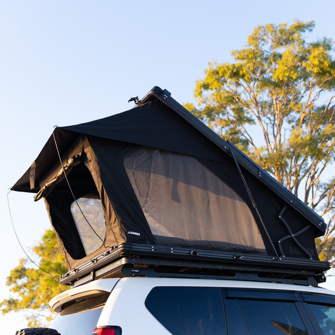 Rainger Revo-X 1.45 Hardshell Roof Top Tent side profile view