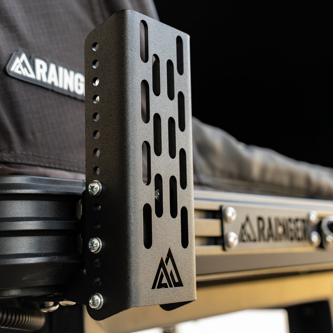 Rainger Awning Brackets to Revo X RTT – Extended 9 Way Adjustable (Pair) – hardshell roof top tent