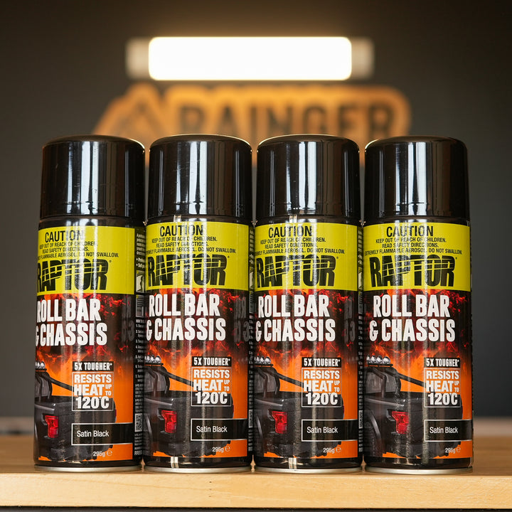 Raptor Roll Bar &amp; Chassis Paint — 295g High-Temp Aerosol