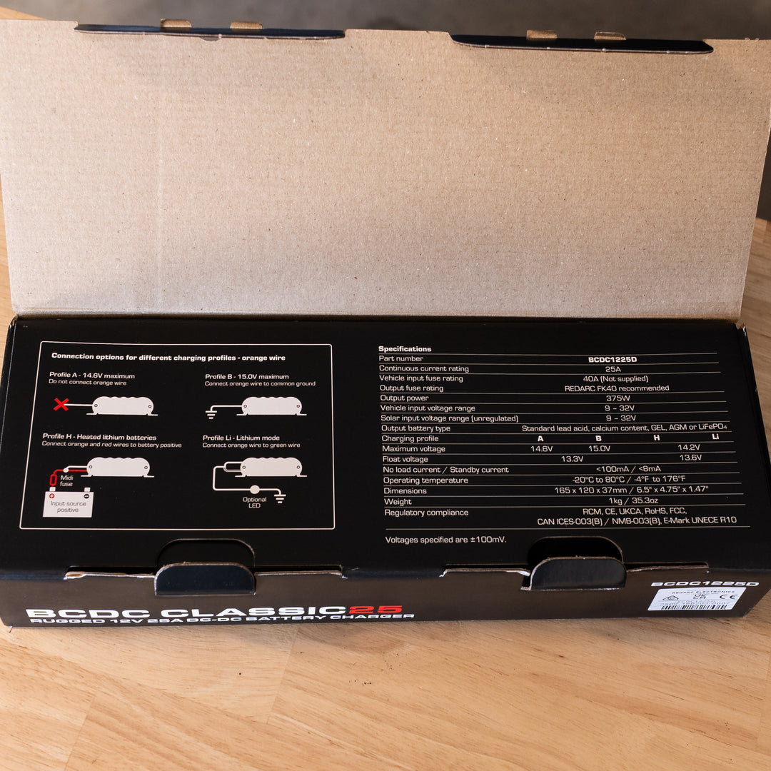 Redarc REDARC – BCDC 25A Classic IP65 Dual Input Battery Charger – BCDC1225D alternative view