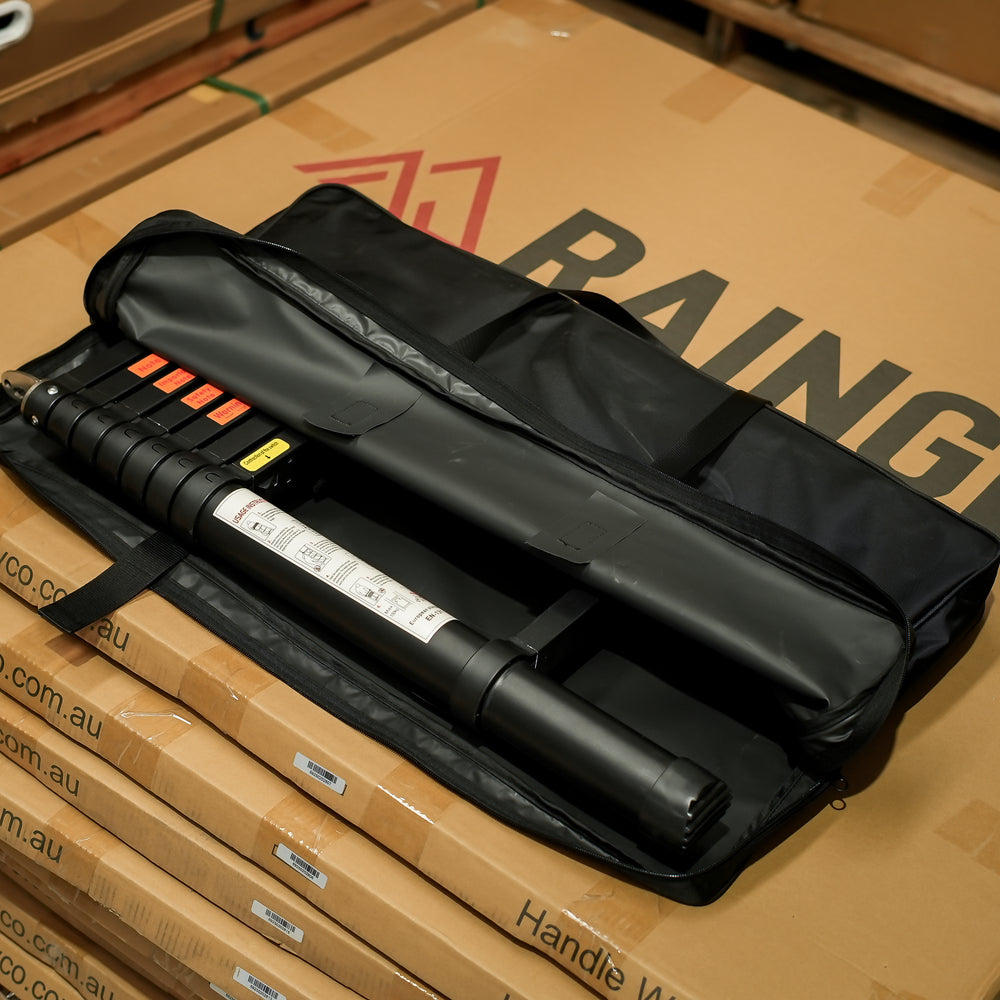 Rainger Telescopic Angled Wide Step Ladder 2.3M or 2.6M – Quick Lock Top – Suits Roof Top Tent – Revo X side profile view