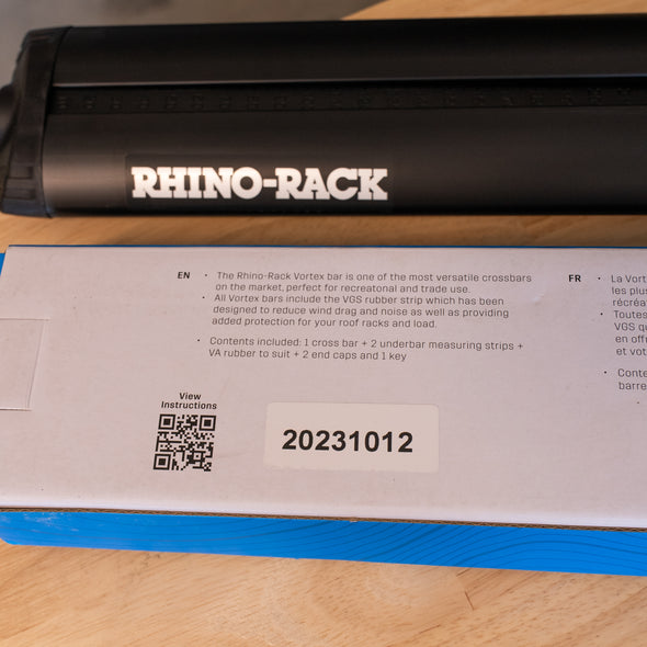 Rhino Rack - Vortex Bar (Black 1260mm) Each - VA126B