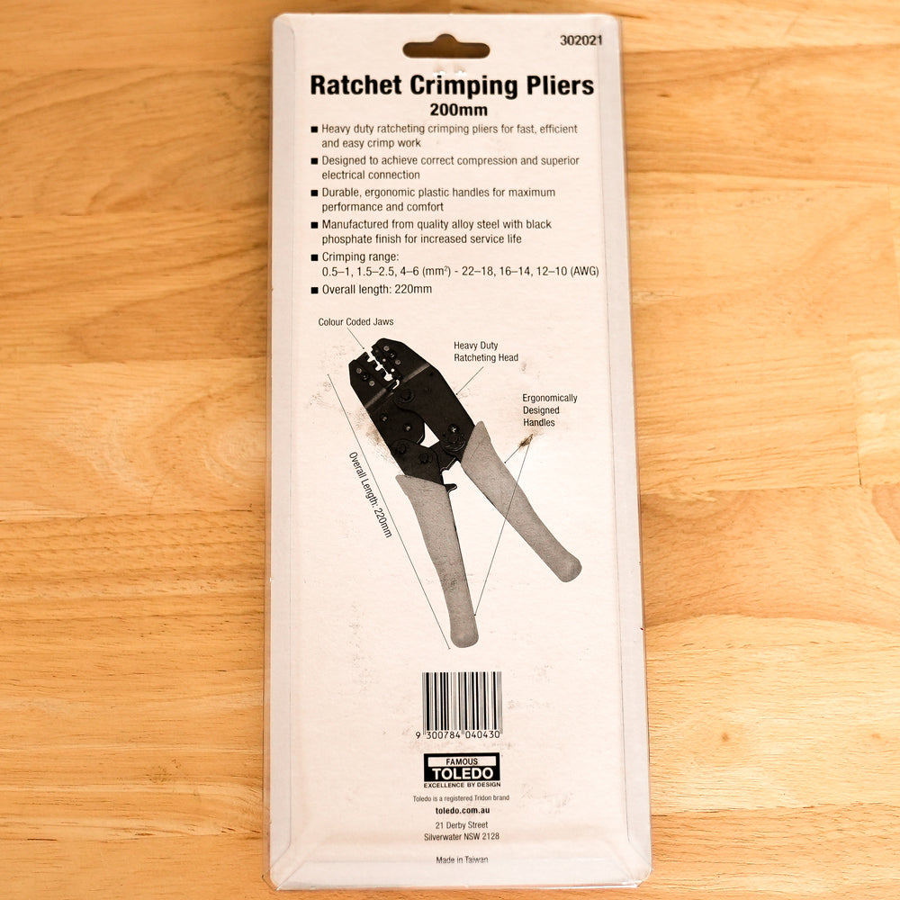 toledo Toledo – Ratchet Crimping Tool for Insulated Terminals (0.5–6.0 mm²) – 302021 alternative view
