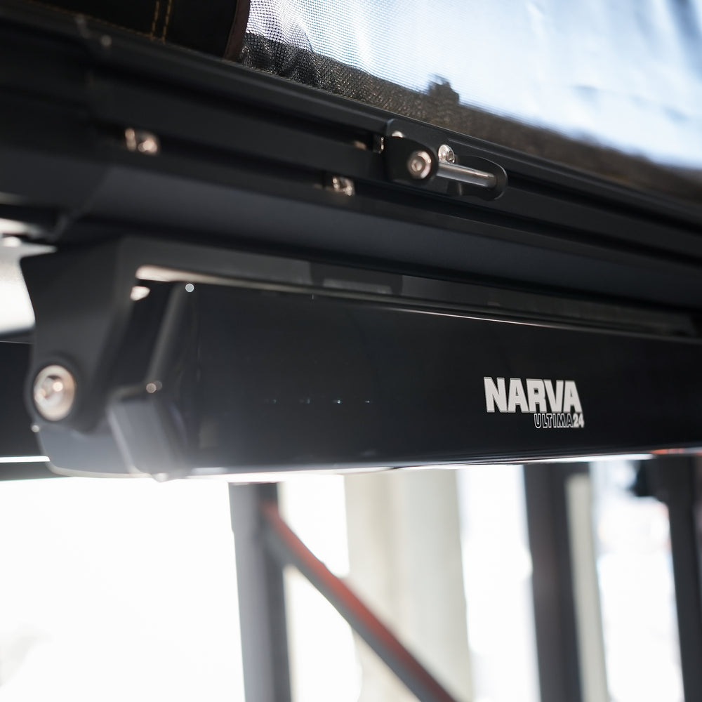 Narva – Single Ultima 24" LED Light Bar (Black Kit) – Ultra Wide Flood (71725BK