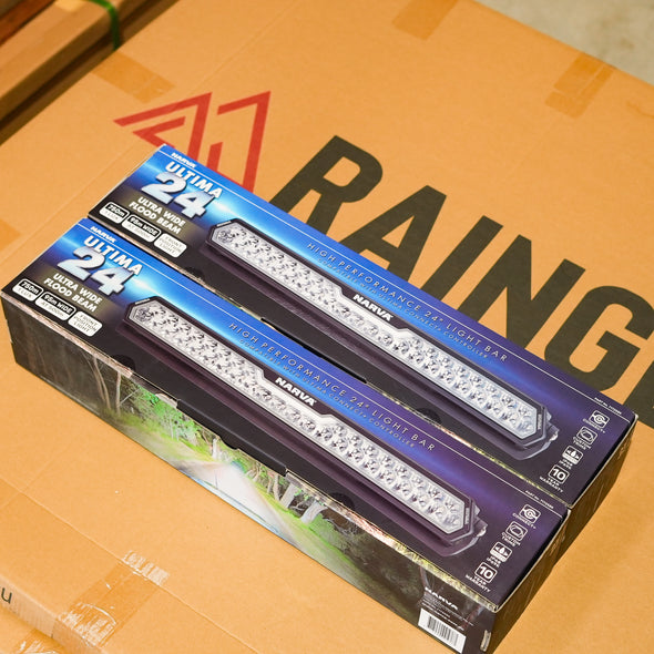 Narva - Single Ultima 24" LED Light Bar Ultra Wide Flood (Black Kit) - 71725BK