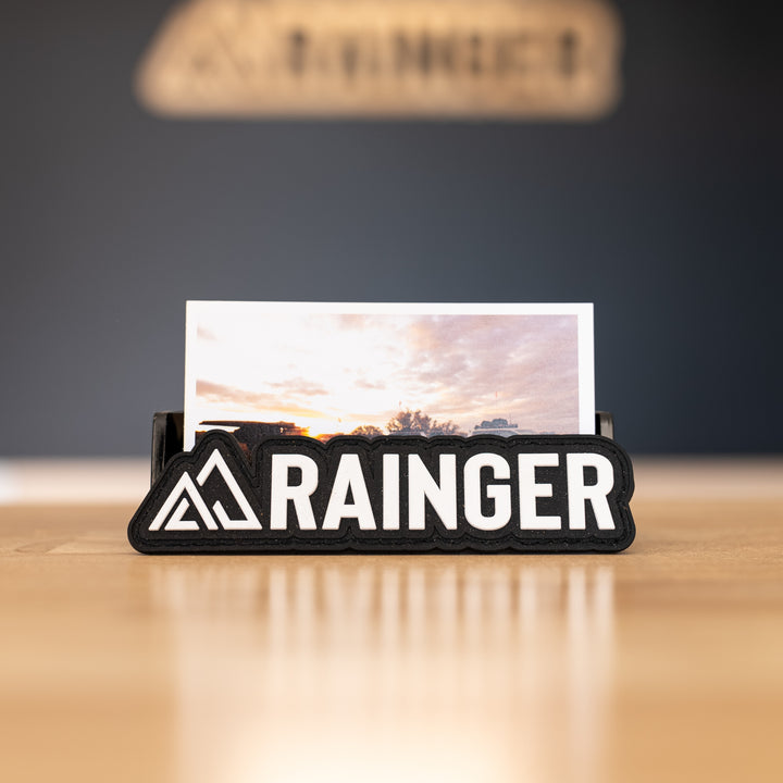 Rainger Premium 3D Velcro-Backed Rubber Logo Patch (110mm x 20mm)