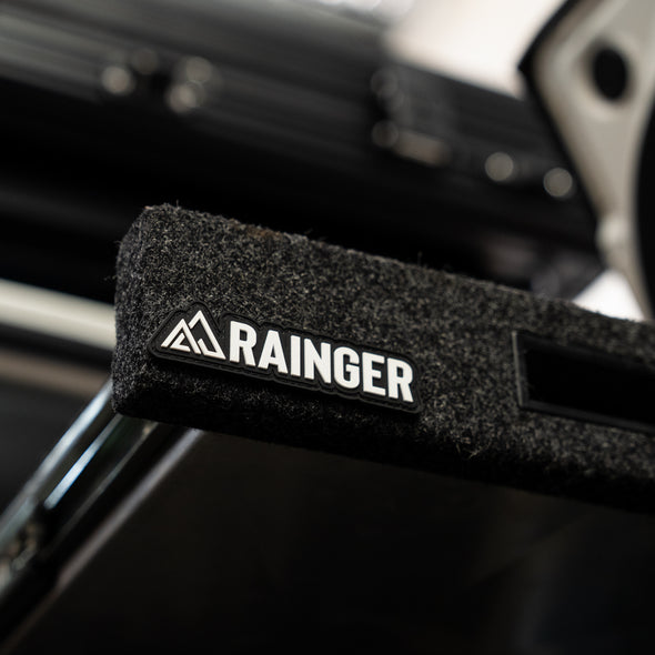 Rainger - Premium 3D Velcro-Backed Rubber Logo Patch (110mm x 20mm)