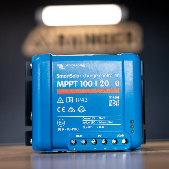 Victron 100/20 MPPT SmartSolar Charge Controller - Regulate your Solar - Upto 100V Input - 20A Charge Output