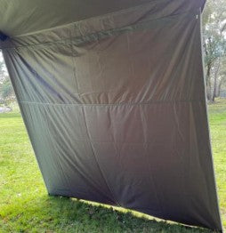 Rainger Duo 270 Degree Awning Wall Kit – 1.7M installation setup
