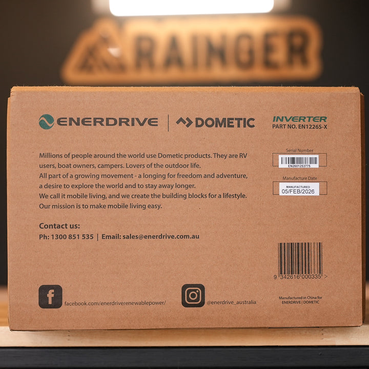 Enerdrive ePOWER 12V 2600W True Sine Wave Inverter - EN1226S-X