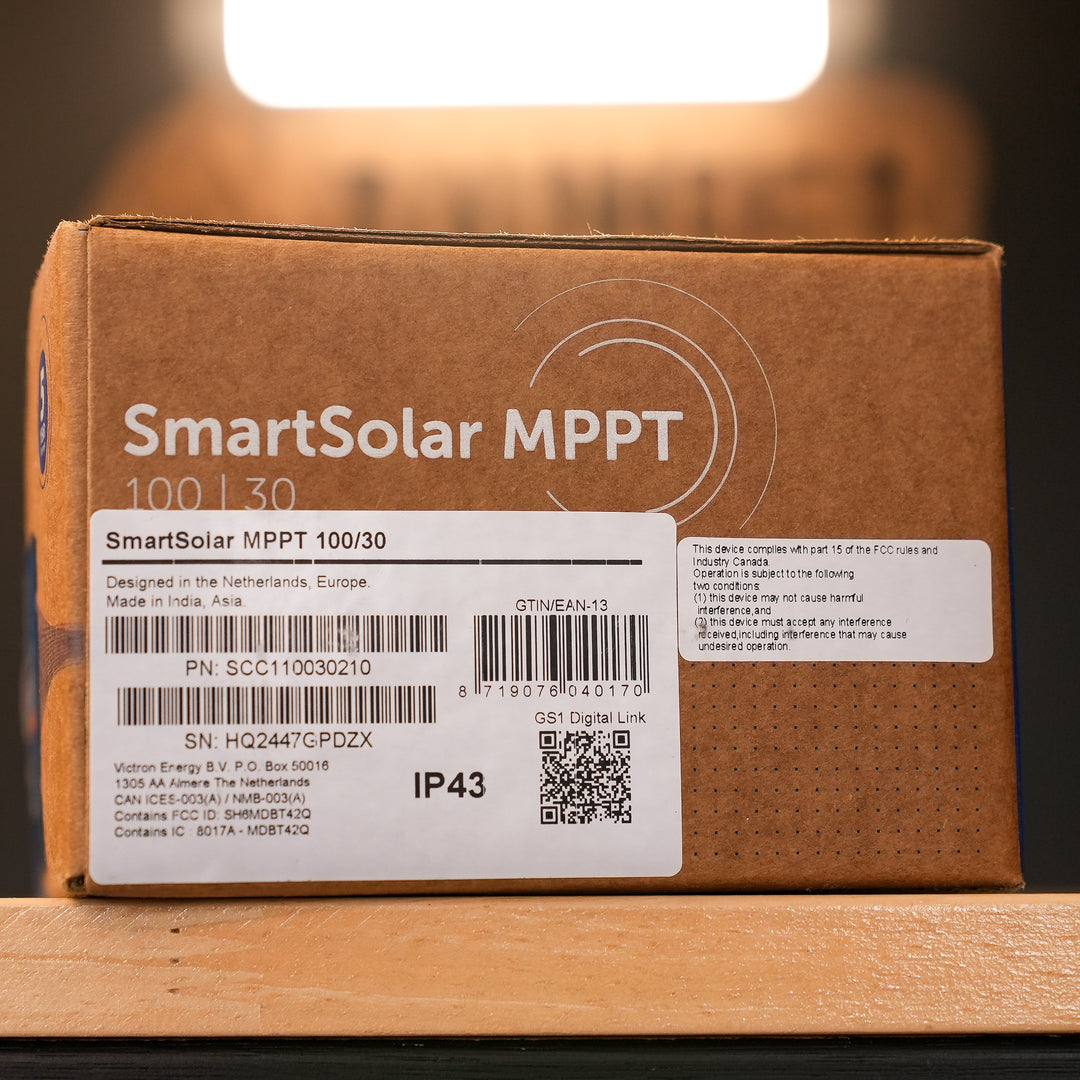Victron – SmartSolar MPPT 100/30 (12/24V, Bluetooth) – SCC110030210