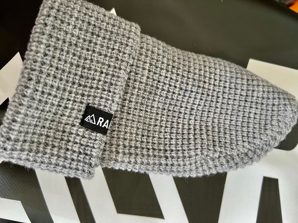 Rainger Cool Grey Waffle Knit Beanie alternative view