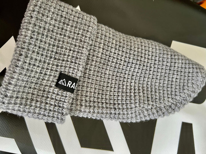Rainger Cool Grey Waffle Knit Beanie alternative view
