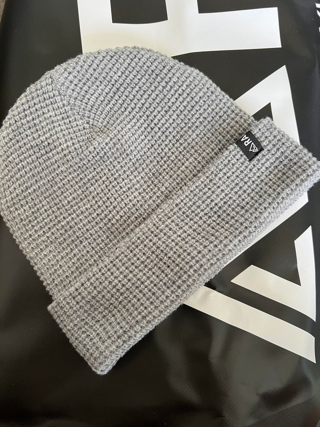 Rainger Cool Grey Waffle Knit Beanie